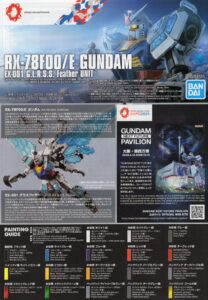 RX78F00/E Gundamの組立説明書表紙１